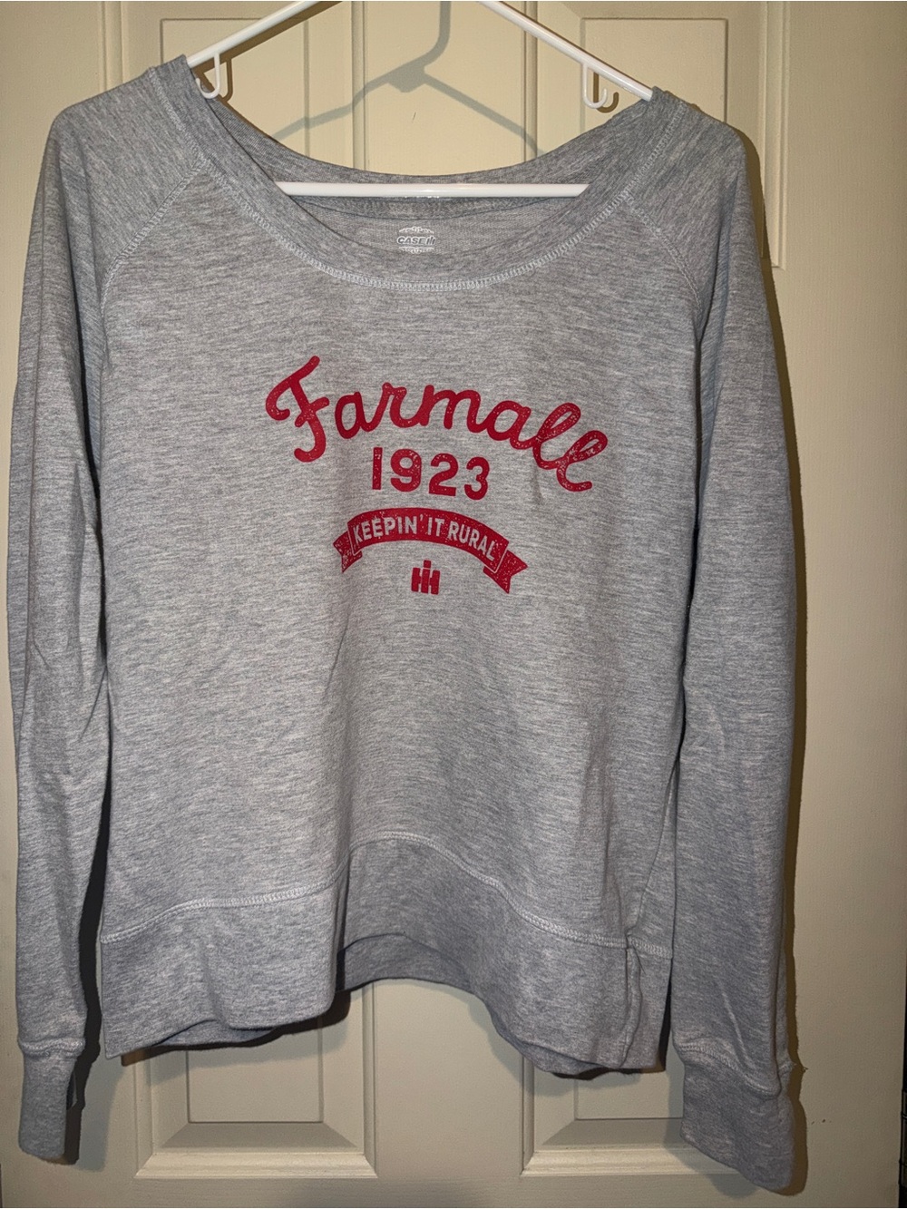 1923 Gray Crewneck Sweatshirt with farmall Logo